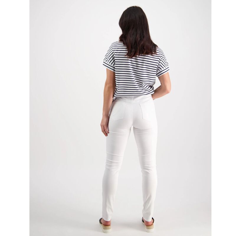 Vassalli Basket Weave Skinny Leg Jean image number 12